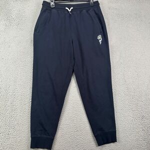 GOAT USA Mens Jogger Pants Large Black Drawstring Pockets Tapered‎ Leg Stretch